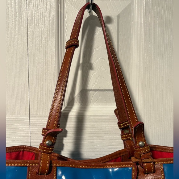 Dooney & Bourke Patent Glossy Blue Tote - Picture 9 of 13